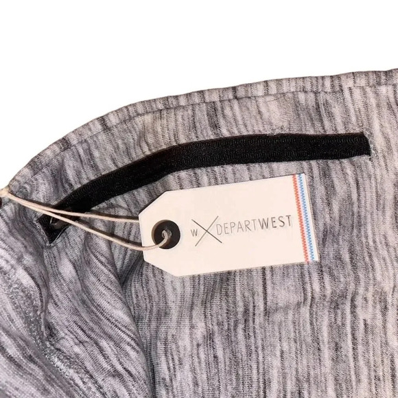 Departwest Men's Jogger Sweatpants M Gray Tapered Ankle Zipper Pockets - Picture 8 of 12